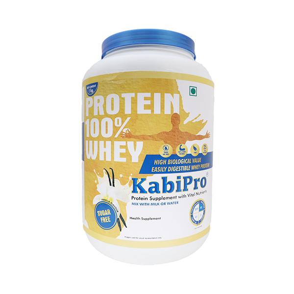 KabiPro 100% Whey Protein Supplement Sugar Free Powder - Vanilla ...