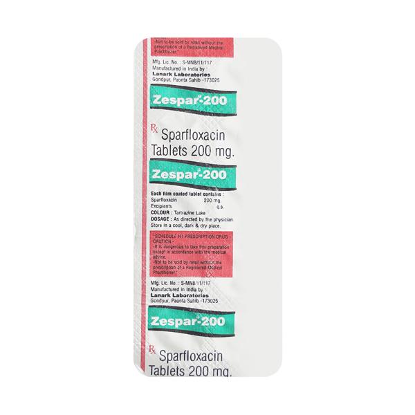 ZESPAR 200mg Tablet 10's