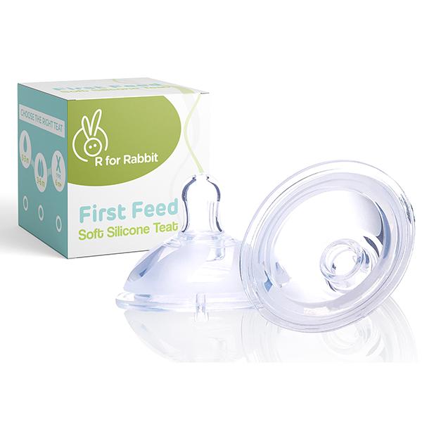 R for Rabbit Steel Extra Nipple Feeding Bottle (300 ml) - White
