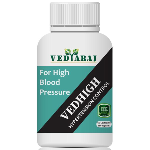 Vedyaraj Vedhigh Highpertension Control 500 mg Capsules 60's Online at ...