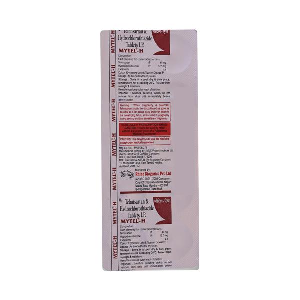 MYTEL H 40mg Tablet 10's