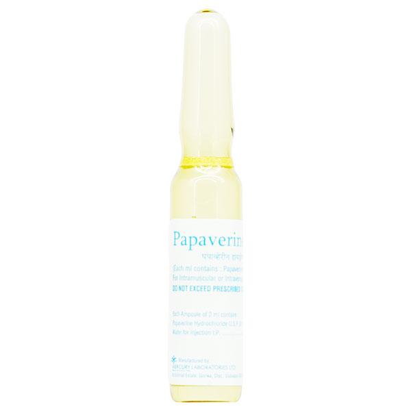 PAPAVERINE Injection 2ml Price, Uses, Side effects, Substitutes | Netmeds