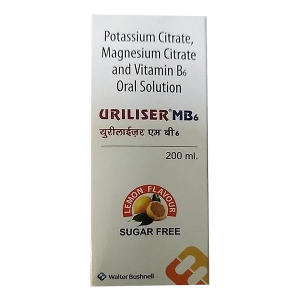 URILISER MB6 SUGAR FREE LEMON FLAVOUR Oral Solution 200ml Price, Uses ...