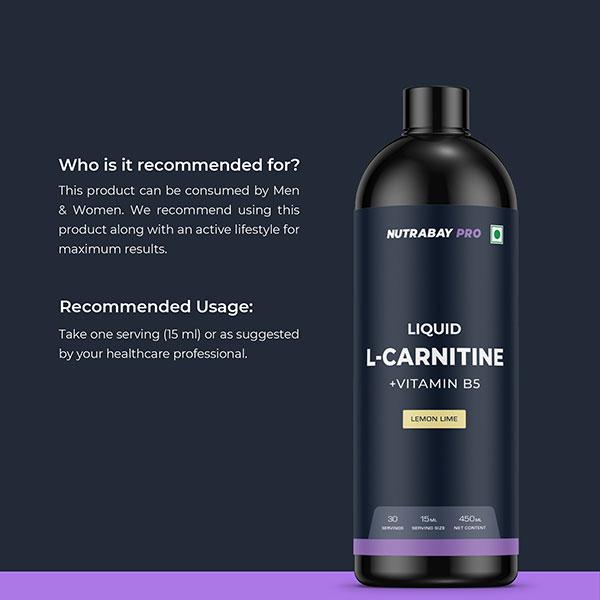 nutrabay pro l carnitine Pro Liquid L-Carnitine + Vitamin B5 at Best Price in India main image 1