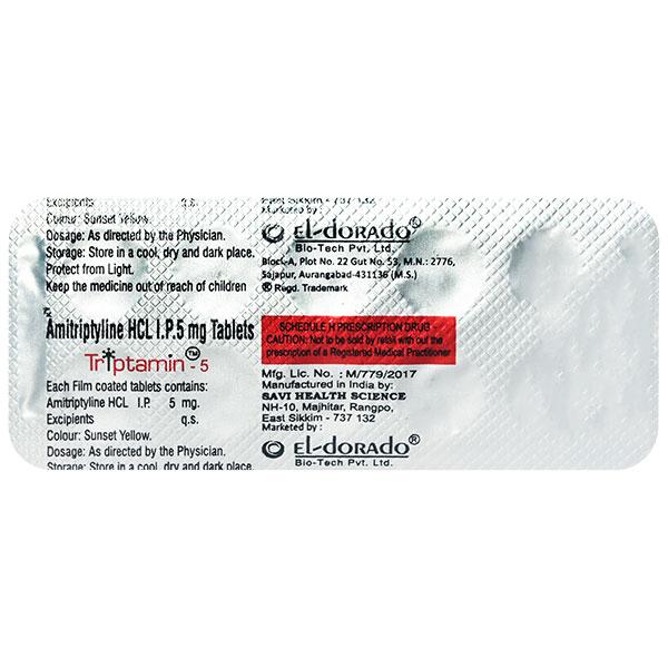 Buy TRIPTAMIN 5 Tablet 10's Online at Upto 25% OFF | Netmeds
