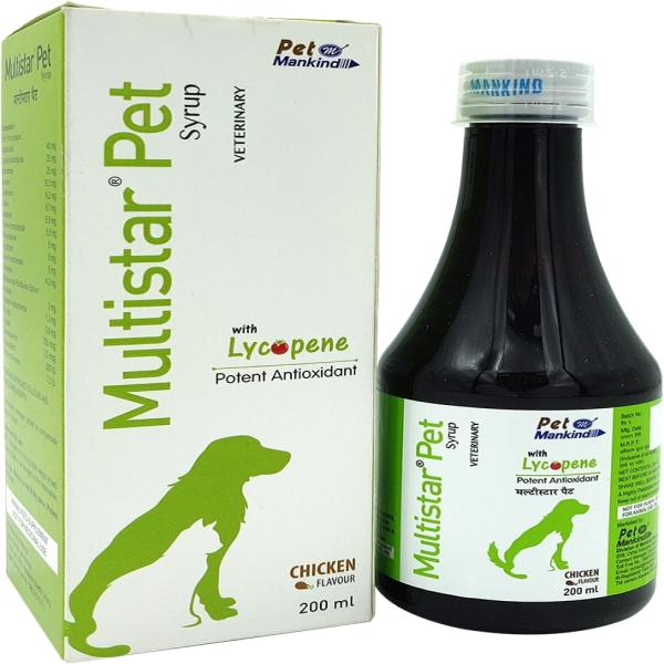 Buy Pet Mankind Multistar Syrup with Lycopene- Chicken Flavour 200 ml ...
