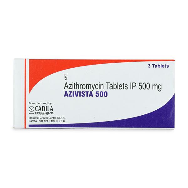 Azivista 500mg Tablet 3'S Price, Uses, Side effects, Substitutes | Netmeds