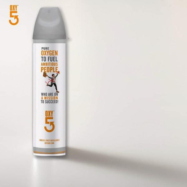 Oxy5 Refillable Portable Oxygen Can 5 Litre
