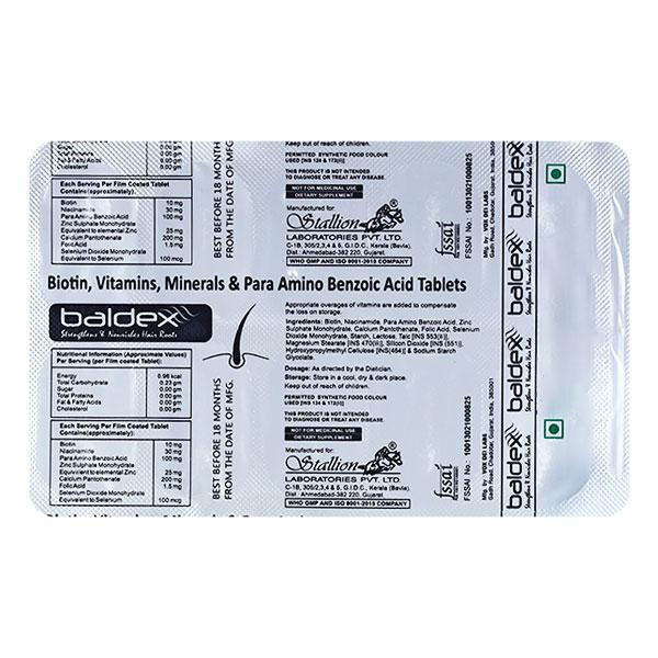 BALDEX Tablet 10's Price, Uses, Side effects, Substitutes | Netmeds
