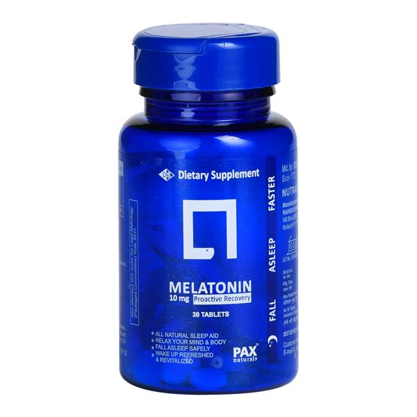 PAX Naturals Melatonin 10 mg Tablet 30's Online at Best Price - General ...