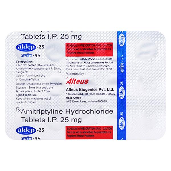ALDEP 25mg Tablet 15's : Price, Uses, Side Effects | Netmeds
