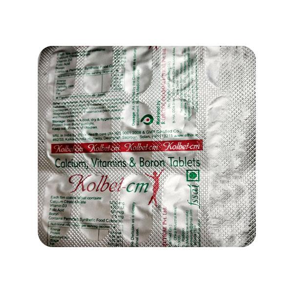 KOLBET CM Tablet 15's Price, Uses, Side effects, Substitutes | Netmeds
