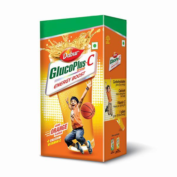 Buy Dabur GlucoPlus-C Energy Boost - Orange 500 gm (With Sipper Free ...