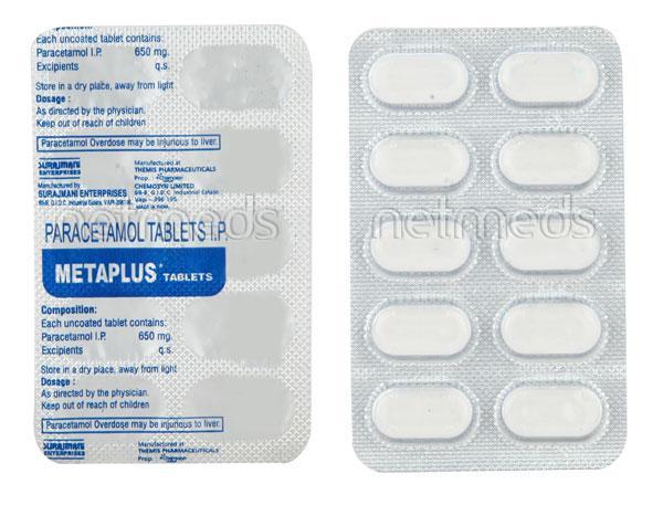 Metaplus 650mg Tablet 10'S : Uses, Side Effects, Price | Netmeds