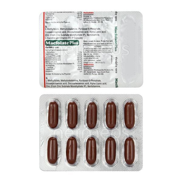 Macfolate Plus Softgel 10'S : Uses, Side Effects, Price | Netmeds