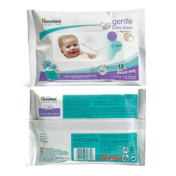 Buy Himalaya Gentle Extra Soft Baby Wipes Normal skin 12's