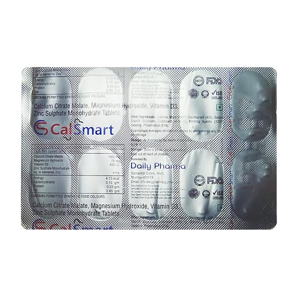 Calsmart Tablet 10's Price, Uses, Side effects | Netmeds