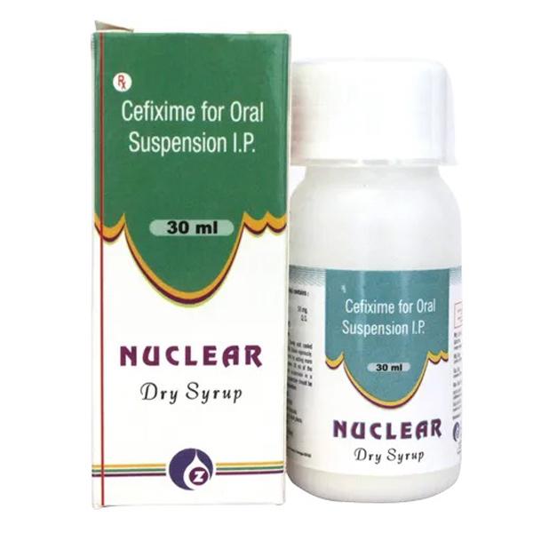 NUCLEAR 50mg Dry Syrup 30ml Price, Uses, Side effects, Substitutes ...