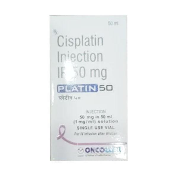 Platin 50mg Injection 50ml Price, Uses, Side effects, Substitutes | Netmeds