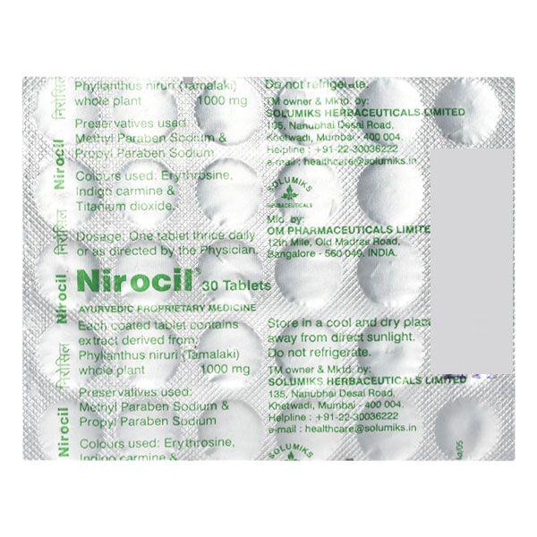 Nirocil Tablet 30's