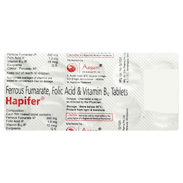Hapifer Tablet 10's Price, Uses, Side effects, Substitutes | Netmeds
