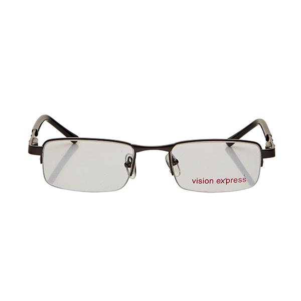 Buy Vision Express 29306 Gun Metal Rectangle Eyeglasses (Including Anti ...