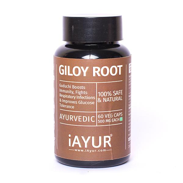iAYUR Giloy Root 500 mg Veg Capsule 60's