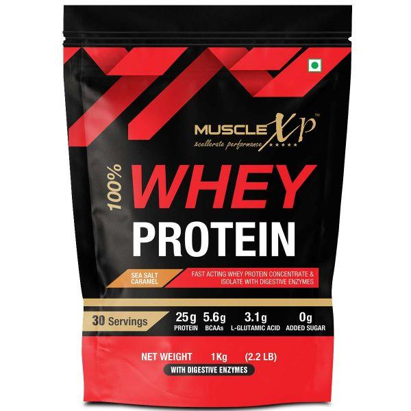 Buy MuscleXP Whey Protein Powder - Sea Salt Caramel 1 kg Online at ...