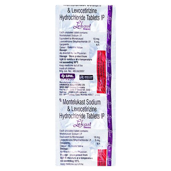 LEKAST Tablet 10's Price, Uses, Side effects, Substitutes | Netmeds