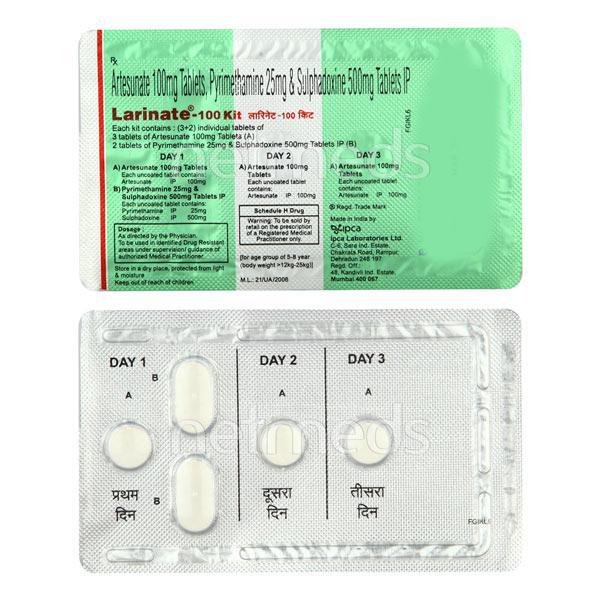 Larinate 100 Kit Tablet 5'S Price, Uses, Side effects, Substitutes ...