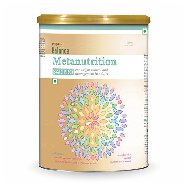 Pristine Balance Metanutrition BARIPRO - Citrus Flavour 400 gm (Tin)