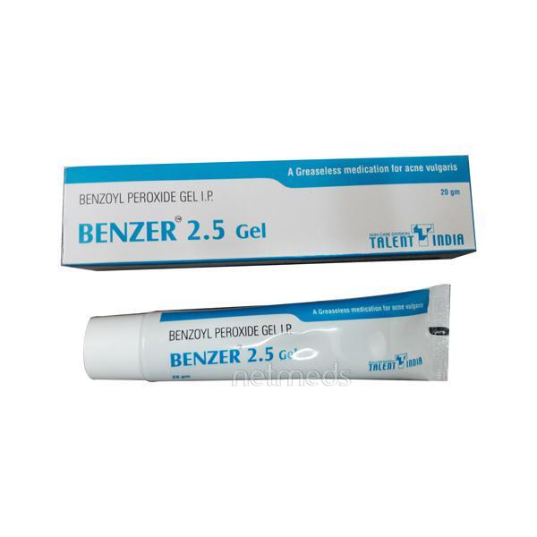 Benzer 2.5% Gel 20gm Price, Uses, Side effects, Substitutes | Netmeds