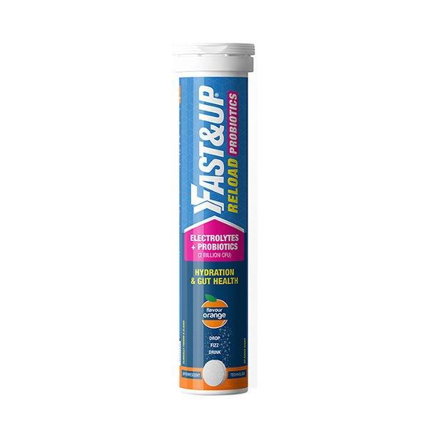 Fast&Up Reload Probiotics Effervescent Tablet - Orange Flavour 20's