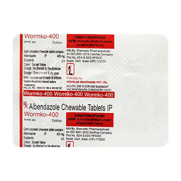 WORMKO 400 Tablet 1's