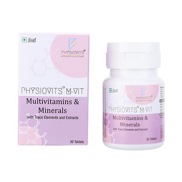 Buy Physiovits M-VIT Multivitamins & Multiminerals Tablet 30's Online ...