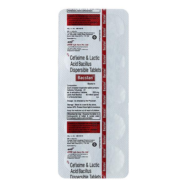 BACSTAN 200mg Tablet 10's