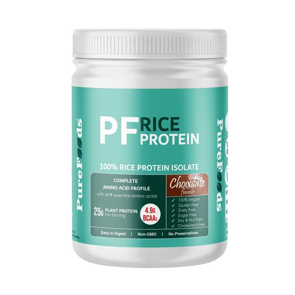 PureFoods PF Rice Protein Powder - Chocolate Flavour 360 gm Online at ...