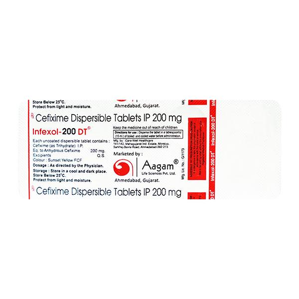 Infexol Dt 200Mg Tablet 10's