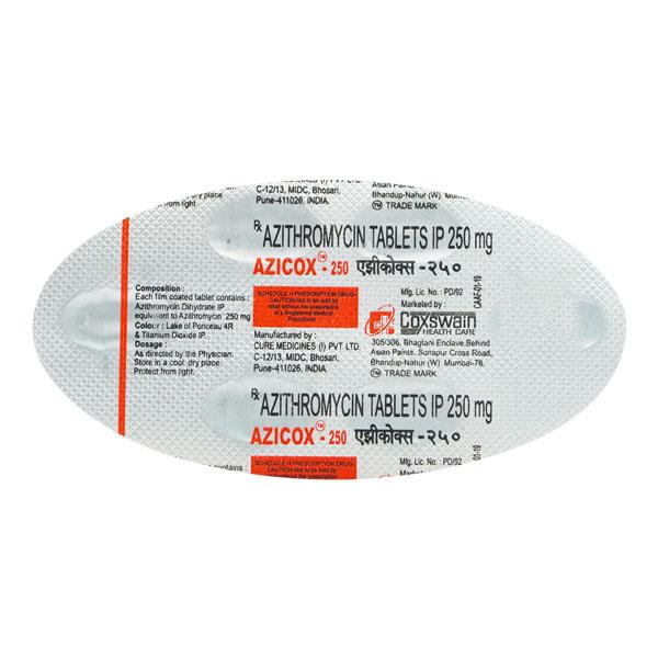 AZICOX 250 Tablet 6's