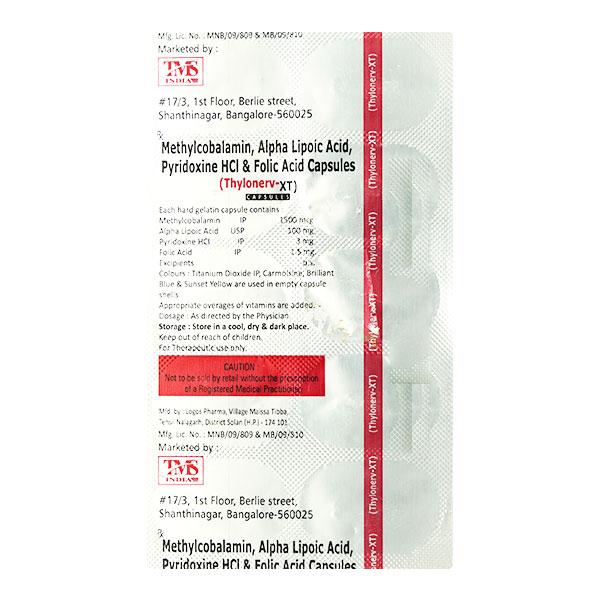 THYLONERV XT Capsule 10's Price, Uses, Side effects, Substitutes | Netmeds
