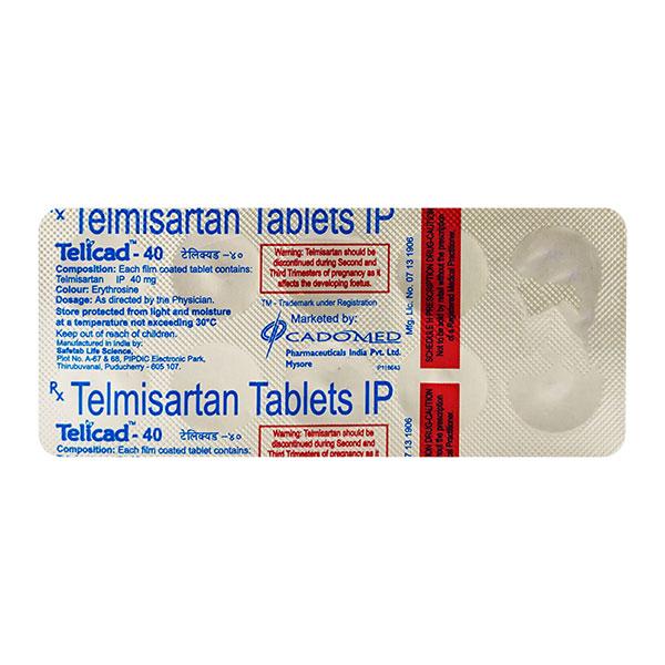 Telicad 40mg Tablet 10'S : Price, Uses, Side Effects | Netmeds