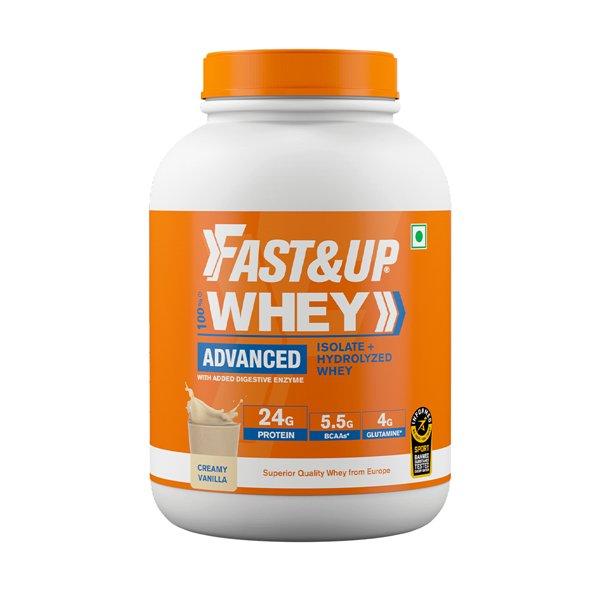 Fast&Up Whey Advanced Protein Powder - Creamy Vanilla Flavour 1824 gm