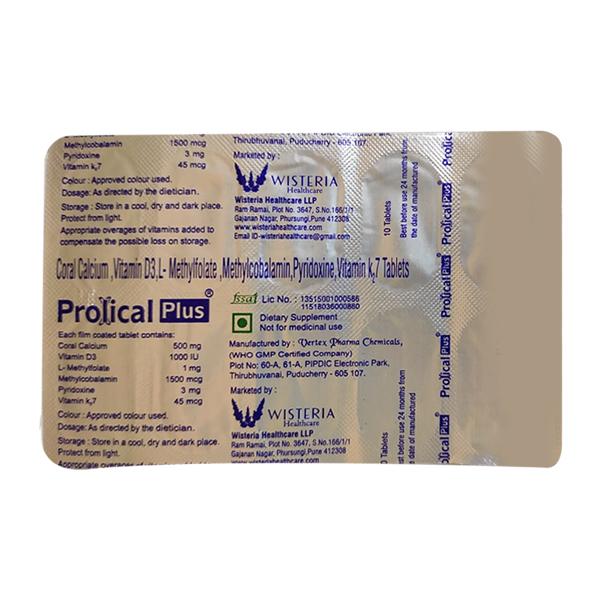 Prolical Plus Tablet 10'S Price, Uses, Side effects, Substitutes | Netmeds