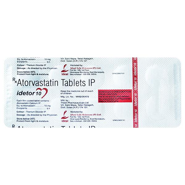 Buy IDETOR 10mg Tablet 10's Online at Upto 25% OFF | Netmeds