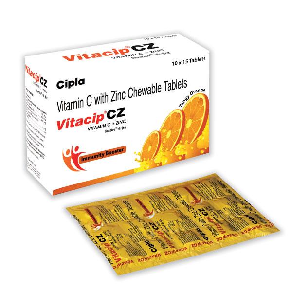 VITACIP CZ Chewable Tablet 15's : Uses, Side Effects, Price | Netmeds