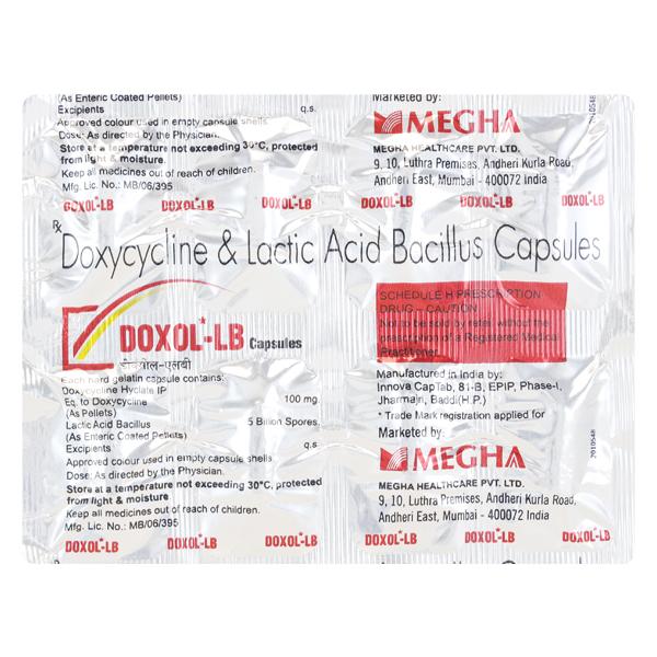 Buy DOXOL LB Capsule 8's Online at Upto 25% OFF | Netmeds