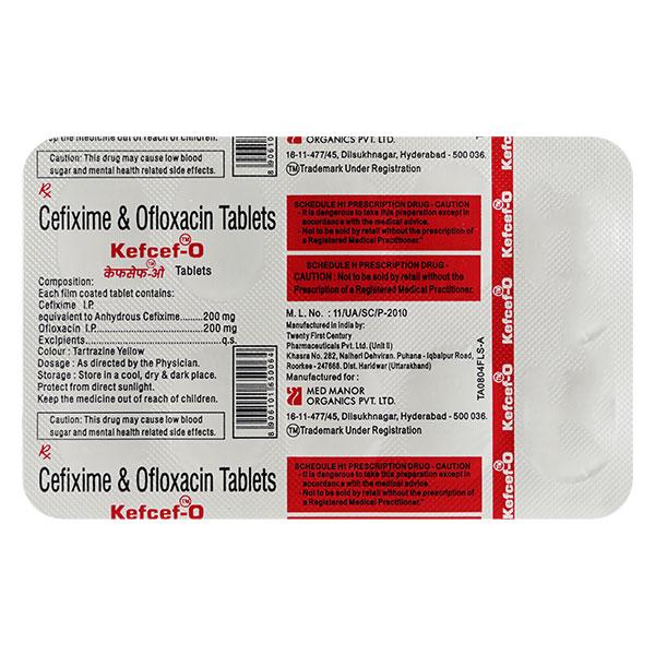 Kefcef O Tablet 10'S