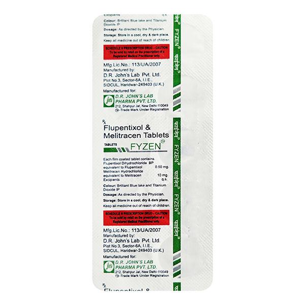 Fyzen 0.5mg Tablet 10'S Price, Uses, Side effects, Substitutes | Netmeds