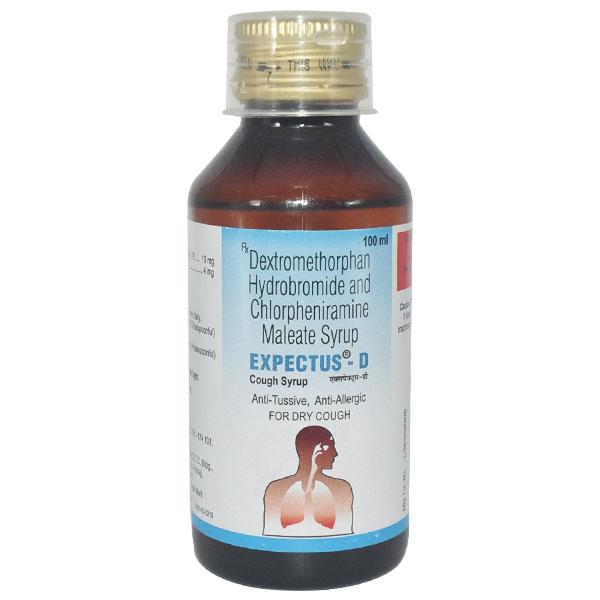 Expectus D Cough Syrup 100ml Price, Uses, Side effects, Substitutes ...