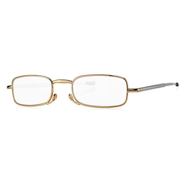 Klar Eye Fold Full Rim Metal Power K-5011 Reading Glass - Gold, 3 Power ...
